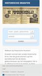 Mobile Screenshot of historischekranten.be